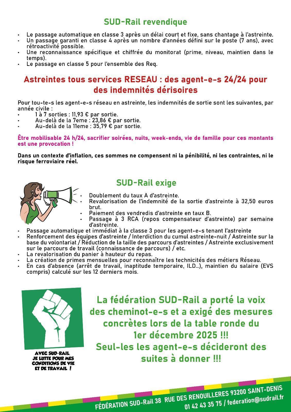 LA DIRECTION SORT DU BOIS ET ANNONCE ENFIN SES MESURES FINALES LORS DE LA TABLE RONDE DE CE 1ER DÉCEMBRE 2025