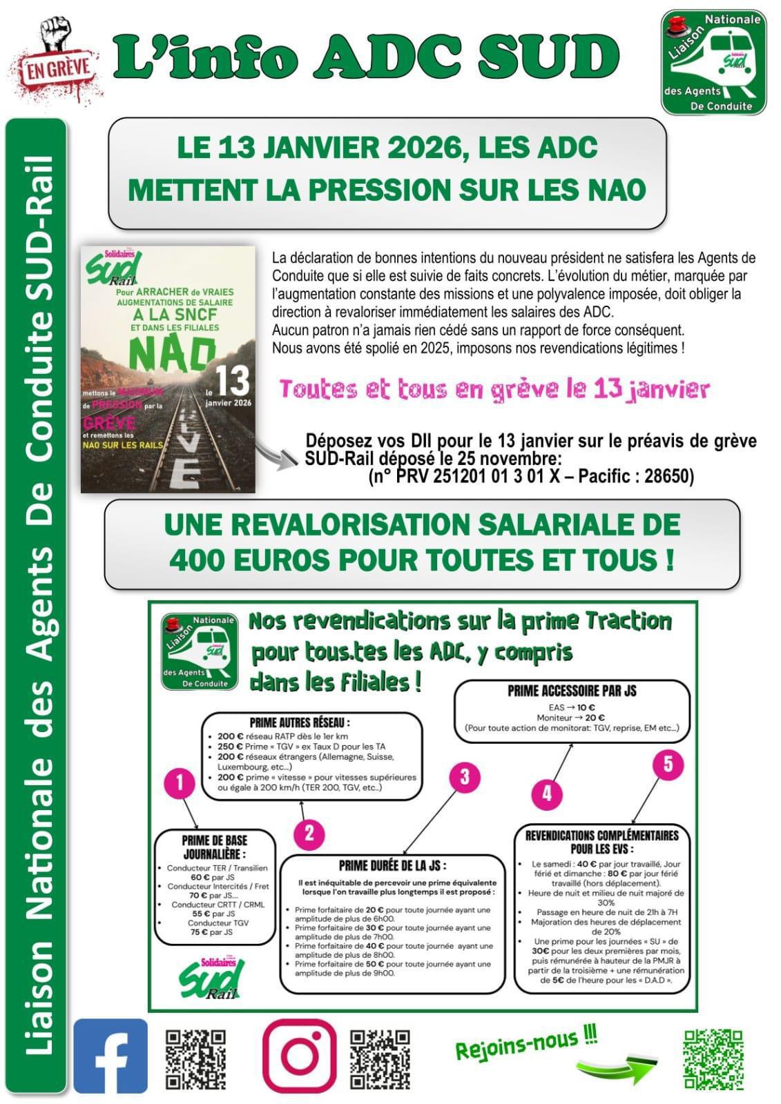 LE 13 JANVIER 2026, LES ADC METTENT LA PRESSION SUR LES NAO LE 13 JANVIER 2026, LES ADC METTENT LA PRESSION SUR LES NAO