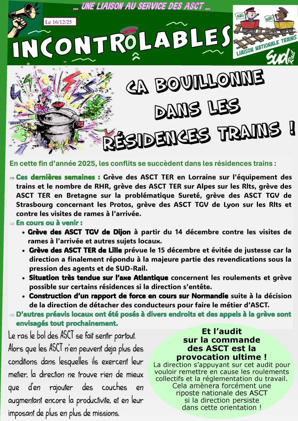 Ca bouillonne dans les résidences trains Ca bouillonne dans les résidences trains