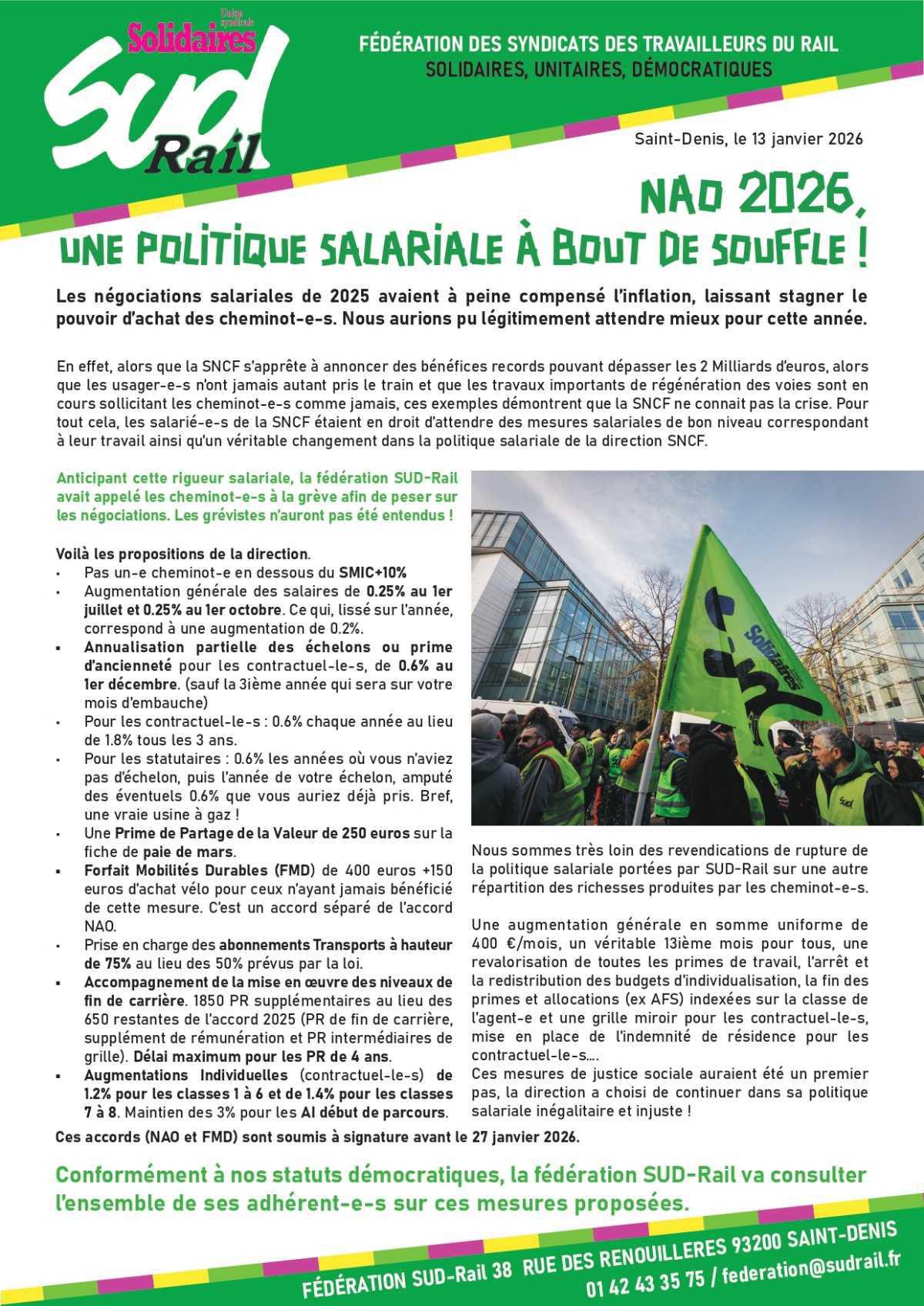 NAO 2026, UNE POLITIQUE SALARIALE À BOUT DE SOUFFLE !