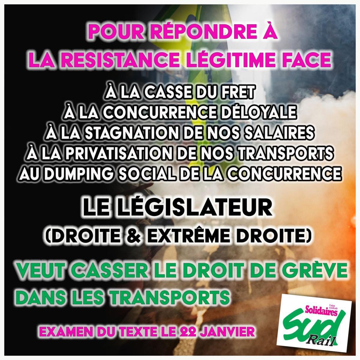 LES RÉPUBLICAINS VEULENT RESTREINDRE NOTRE DROIT DE GRÈVE CAR ILS N’ONT RIEN D’AUTRE À PROPOSER ! LES RÉPUBLICAINS VEULENT RESTREINDRE NOTRE DROIT DE GRÈVE CAR ILS N’ONT RIEN D’AUTRE À PROPOSER !