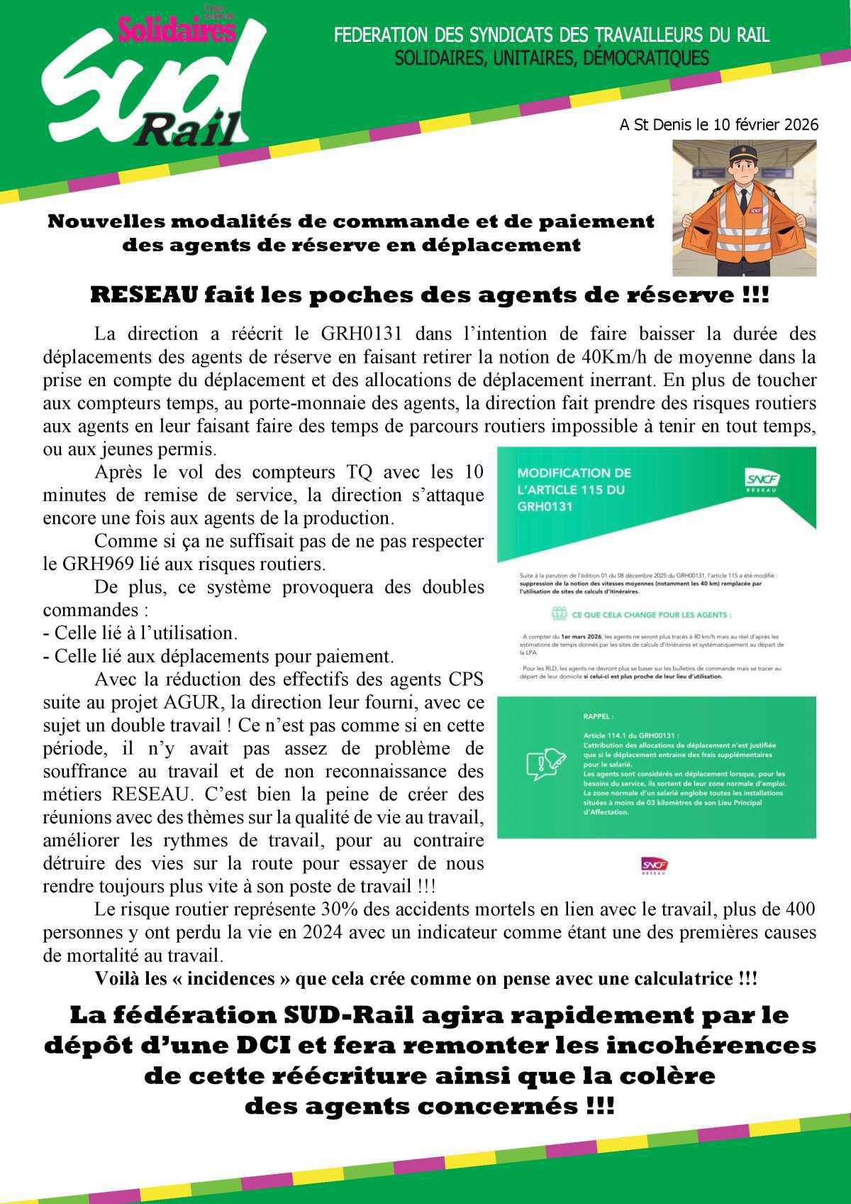 Nouvelles modalités de commande et de paiement des agents de réserve en déplacement RESEAU fait les poches des agents de réserve !!! Nouvelles modalités de commande et de paiement des agents de réserve en déplacement RESEAU fait les poches des agents de réserve !!!