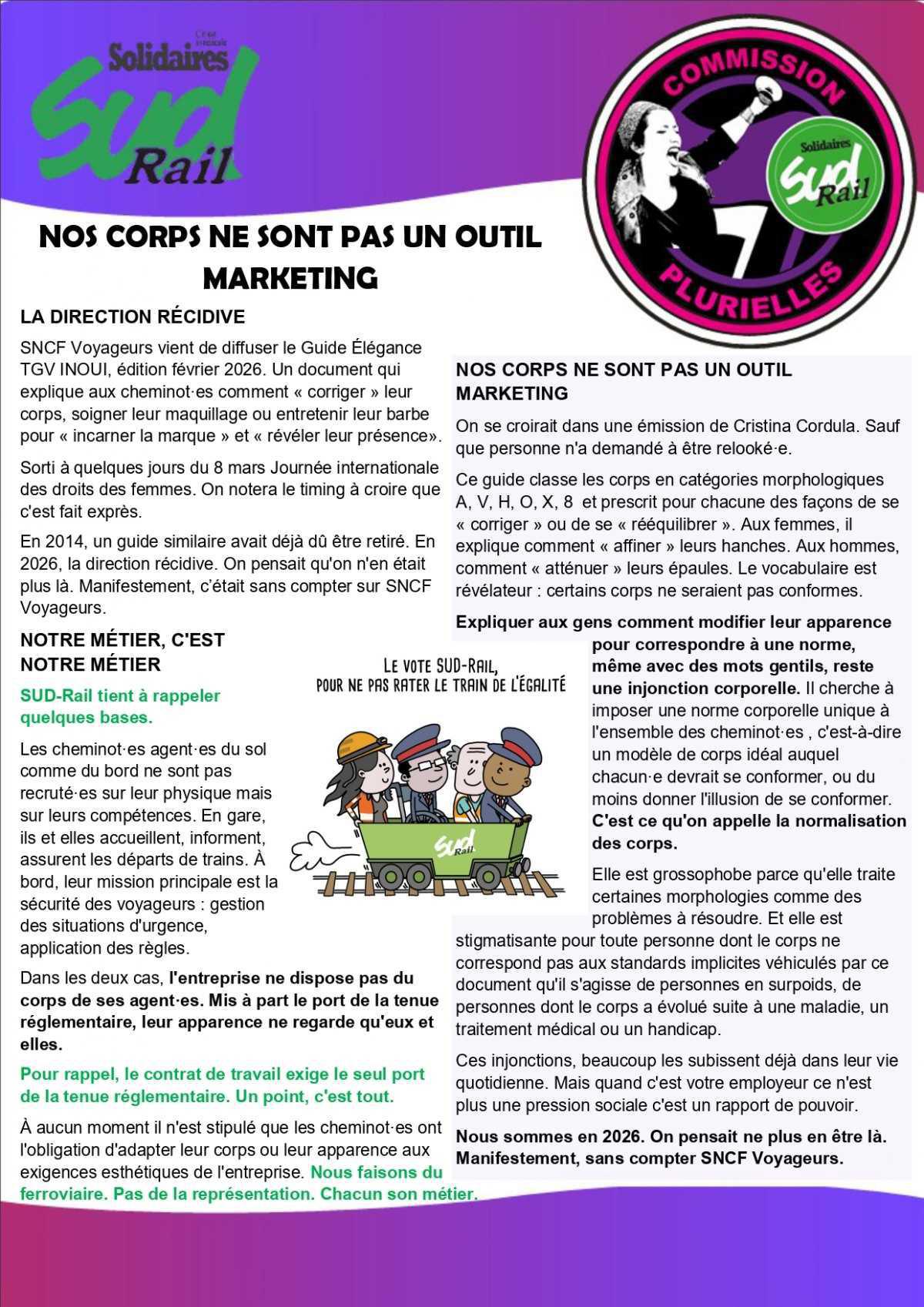 NOS CORPS NE SONT PAS UN OUTIL MARKETING NOS CORPS NE SONT PAS UN OUTIL MARKETING