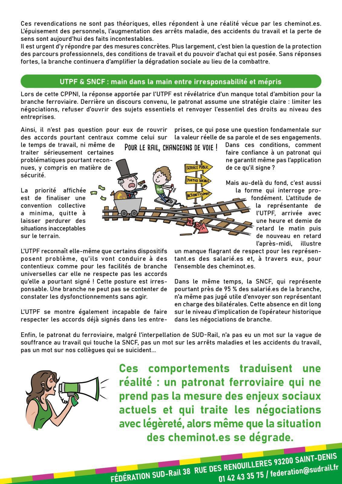 RÉUNION DU 22 AVRIL PORTANT SUR L’AGENDA SOCIAL DE LA BRANCHE FERROVIAIRE STOP AU DUMPING SOCIAL, PLACE AUX DROITS