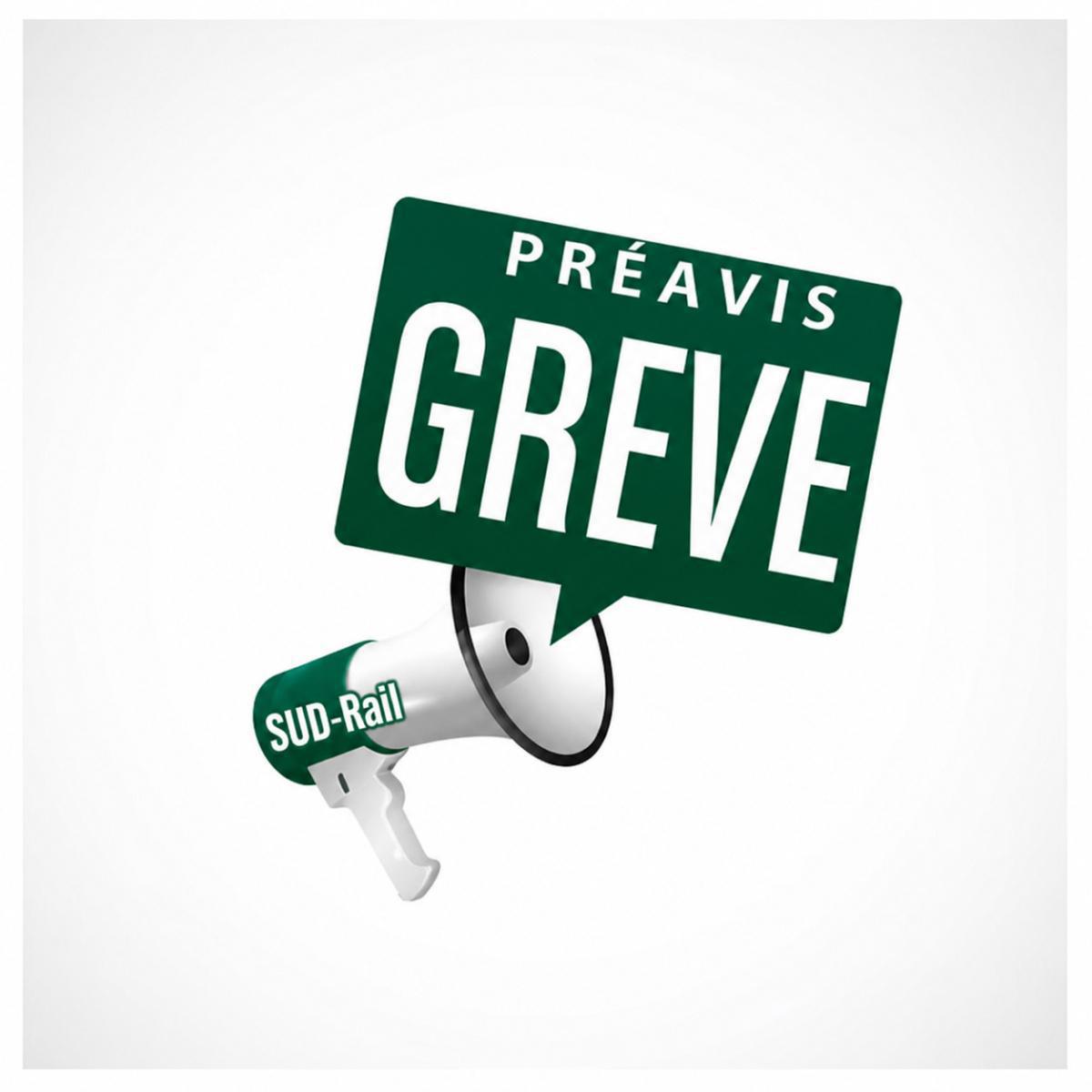 Préavis de grève du dimanche 10 mai 2026 à 04h00 au mercredi 08 juillet 2026 à 23h00.
