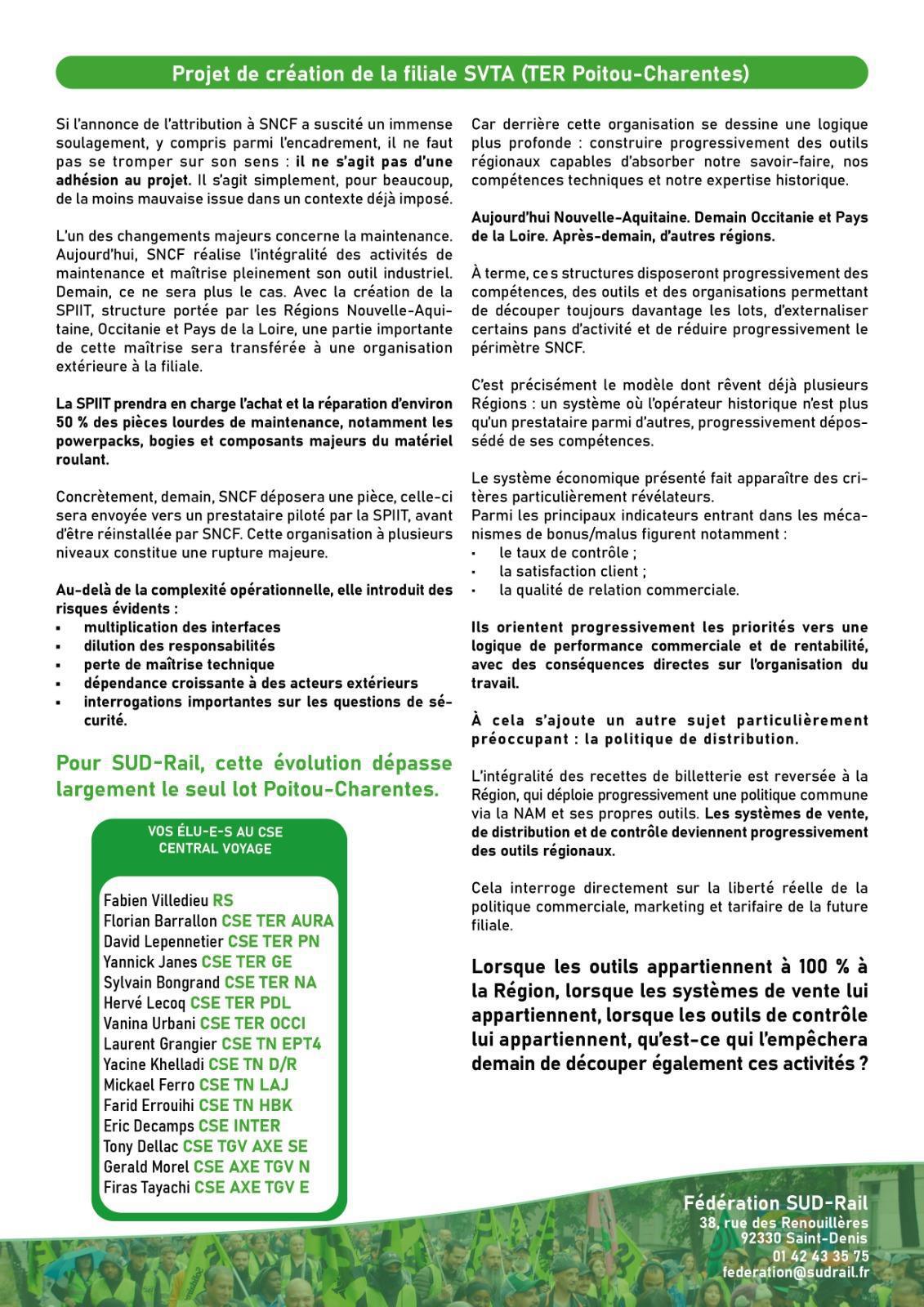 Le FER Peinard: le journal du CSE central voyageurs Le FER Peinard: le journal du CSE central voyageurs
