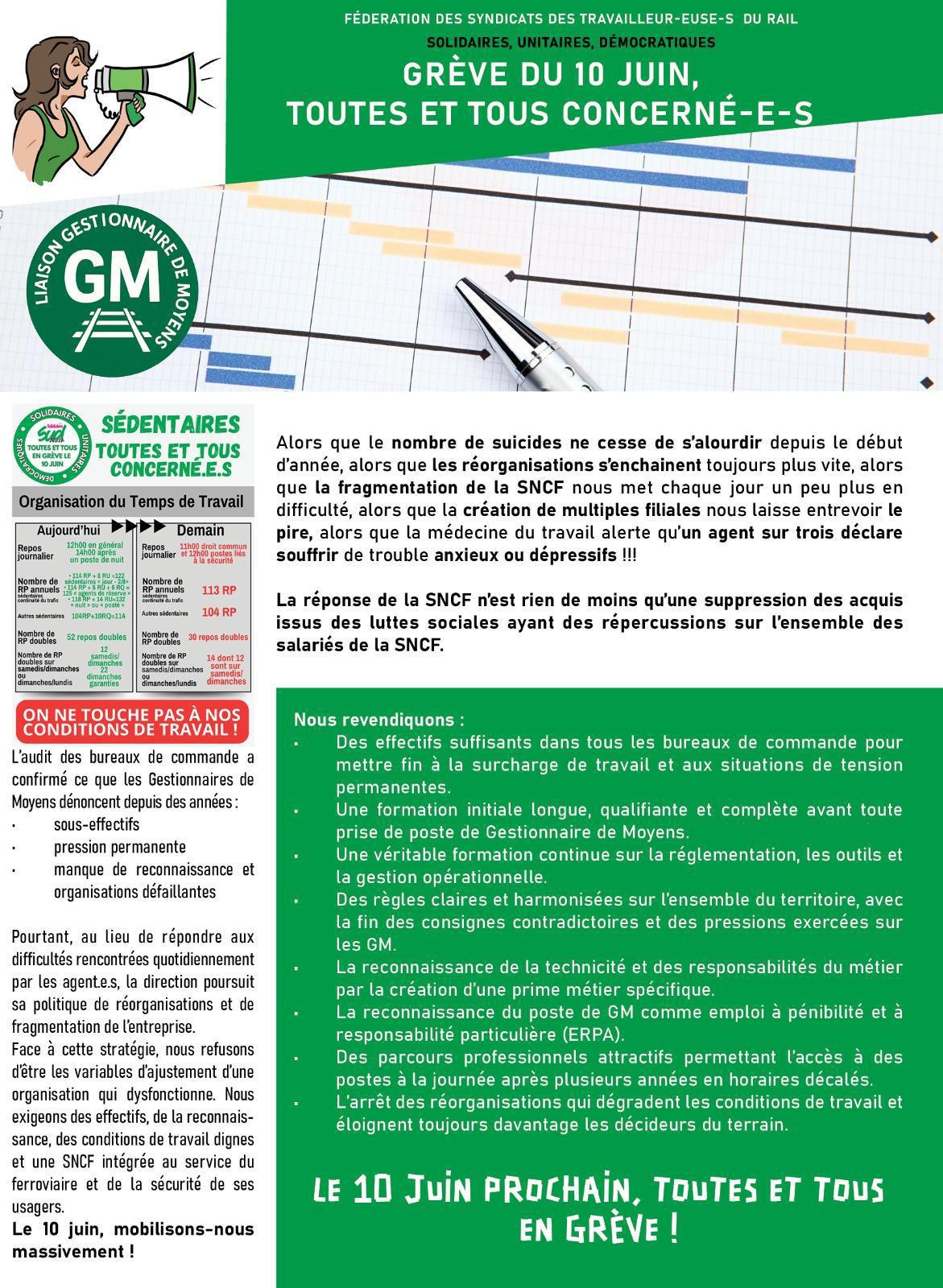Liaison GM:GRÈVE DU 10 JUIN, TOUTES ET TOUS CONCERNÉ-E-S