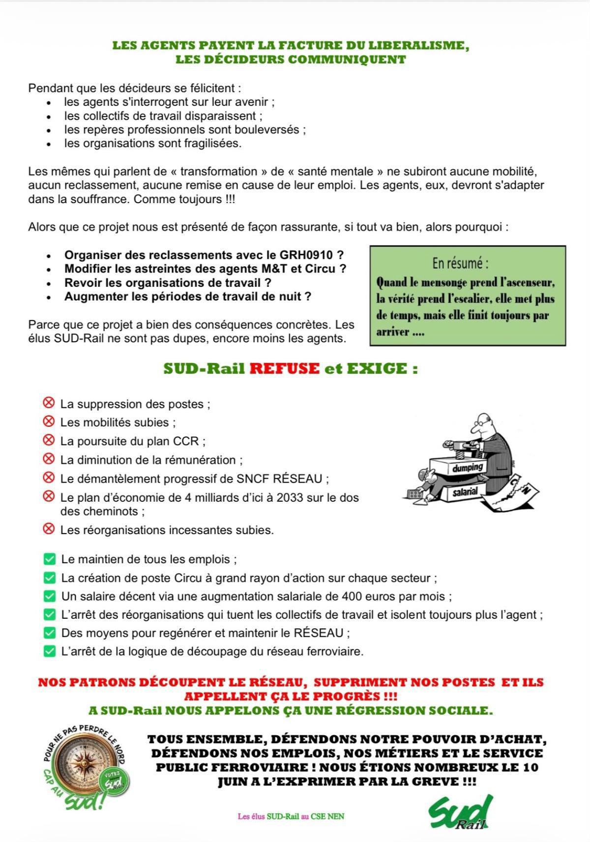 CSE Réseau DG NEN:LIGNE 14 : ILS DÉCOUPENT LE RÉSEAU, ILS CASSENT LES MÉTIERS CIRCU ET M&T, ILS SACRIFIENT LES AGENTS RÉSEAU !
