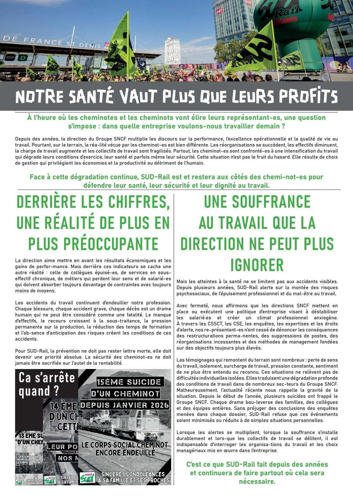 CONDITIONS DE TRAVAIL ÇA SUFFIT !
