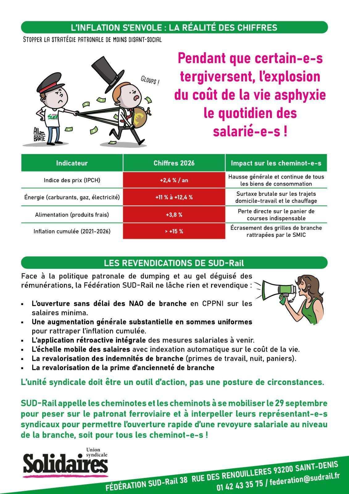 NEGOCIATIONS SALARIALES DE LA BRANCHE FERROVIAIRE L’URGENCE BLOQUÉE PAR LE REFUS D’UNITÉ SYNDICALE NEGOCIATIONS SALARIALES DE LA BRANCHE FERROVIAIRE L’URGENCE BLOQUÉE PAR LE REFUS D’UNITÉ SYNDICALE