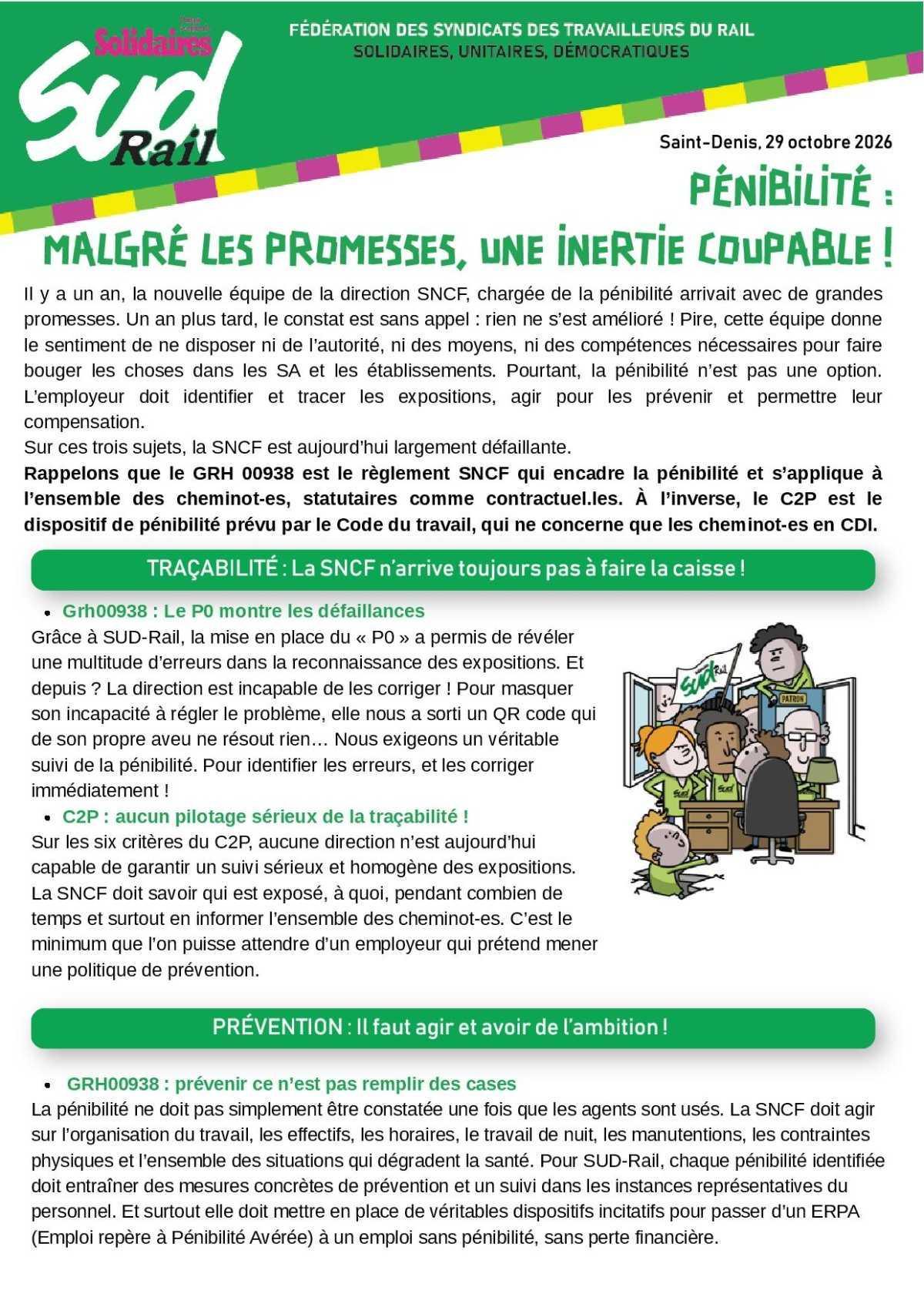 PÉNIBILITÉ : MALGRÉ LES PROMESSES, UNE INERTIE COUPABLE !