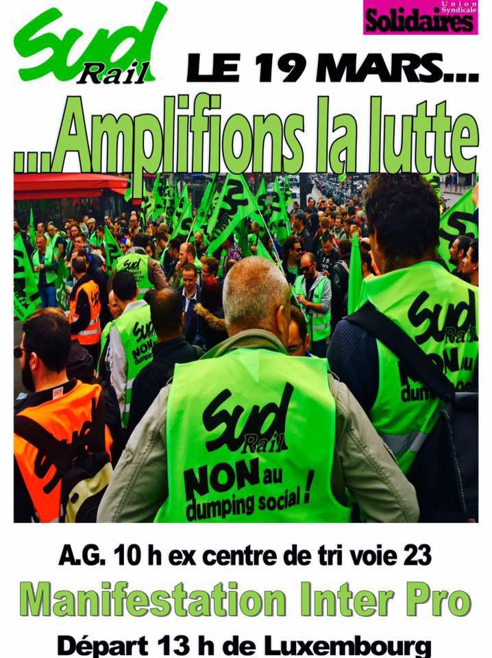 Amplifions la lutte