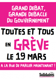 Tous en grève le 19 Mars