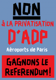 NON à la privatisation d'ADP