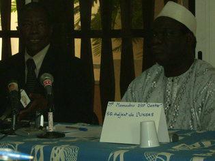 M D Castro UNSAS et Jean Pierre Dieng UNCS