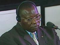 Théoneste Bagosora, ancien chef de la milice hutu Interahamwe arrêté au Cameroun en mars 1996, au TPIR, à Arusha, jeudi 18 décembre 2008.