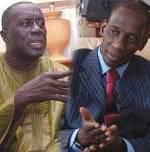 Les deux ennemis au sommet de AJ/PADS, Landing Savané et Mamadou Diop Decroix (Ph. sunugalsene.com)