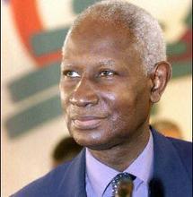 Le Secrétaire général de l'Organisation Internationale de la Francophonie (OIF), Abdou Diouf