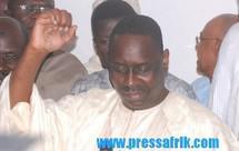 Le président de l'APR, Macky Sall qui jubile comme s'il venait d'être libéré du PDS