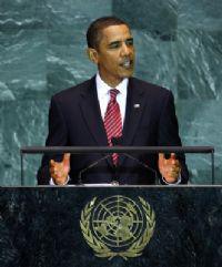 Barack Obama présentait son premier discours à l'ONU. Il a détacher quatre 