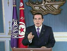Le président tunisien Zine el Abidine Ben Ali lors de son allocution télévisée le 13 janvier 2011 HO NEW / REUTERS
