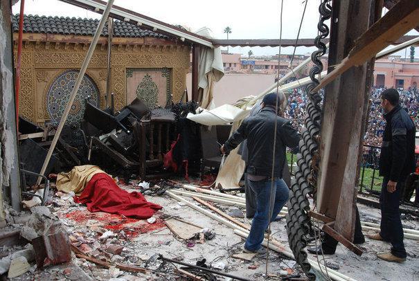 (Diapo en image) Un attentat fait quinze morts dans un café à Marrakech dont 10 étrangers