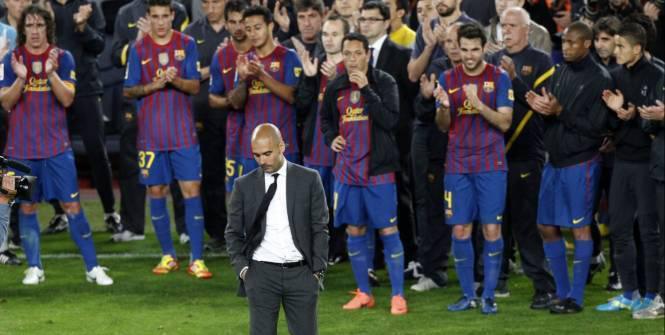 Guardiola lors de ses adieux au Camp Nou: "Celui qui perd le plus c'est moi"