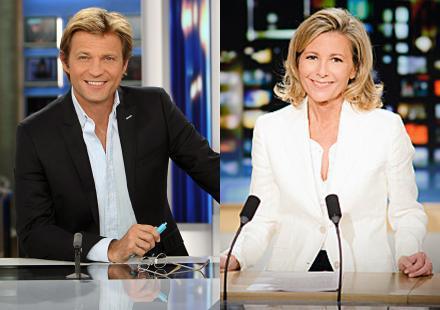 Entre Claire Chazal et Laurent Delahousse, la guerre des audiences fait rage