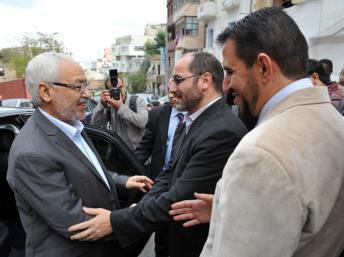Abderrazak Mokri en 2011, alors vice-président du MSP. AFP PHOTO / FAROUK BATICHE