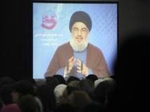 Le chef du Hezbollah Hassan Nasrallah lors d’un discours diffusé à la télévision libanaise, le 24 juillet 2013. REUTERS/Sharif Karim