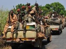 Soldats tchadiens à Damara, en République centrafricaine, le 2 janvier 2013. AFP / Sia Kambou