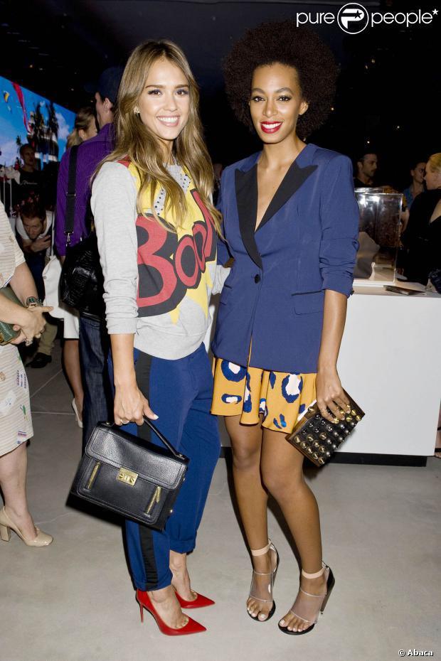 Fashion Week : Jessica Alba et Solange Knowles, fans de mode à petits prix