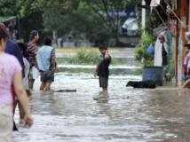 Les rues inondées de Poza Rica, dans l'Etat du Veracruz, le 14 septembre 2013. REUTERS/Jorge Huerta