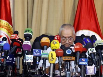 Houcine Abassi, secrétaire général de la puissante organisation syndicale UGTT, est au coeur de la médiation entre gouvernement et opposition depuis deux mois. REUTERS/Anis Mili