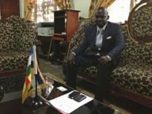 Le ministre de la Justice et porte-parole du gouvernement centrafricain Arsène Sendé. RFI/Laurent Correau