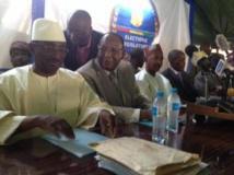 Les membres de l'opposition Sydia Touré, Lansana Kouyaté et Cellou Dalein Diallo. O.Rogez/RFI