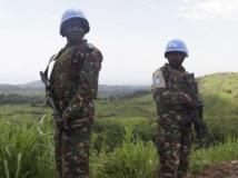 Des soldats de la Monusco en patrouille autour de Goma, dans l'est de la RDC, le 6 octobre. REUTERS/Kenny Katombe