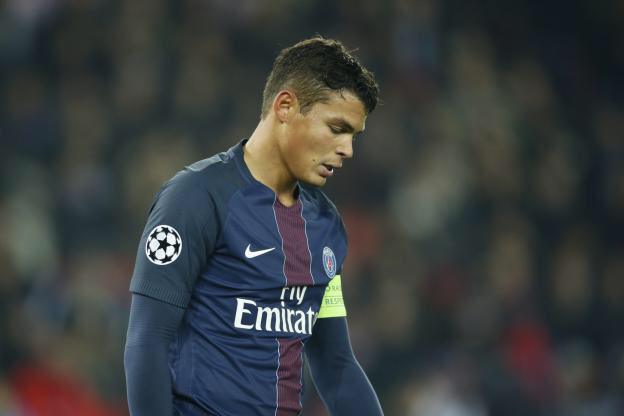 Thiago Silva est forfait pour PSG - Barcelone, (Officiel)