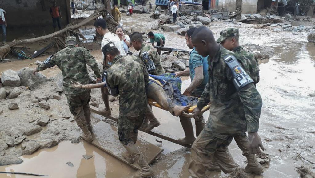 Colombie: une gigantesque coulée de boue fait au moins 200 morts à Mocoa