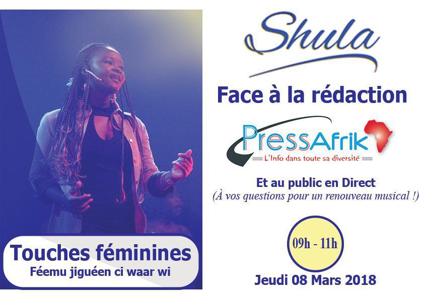 Dans quelques instants Shula sera à DIRECT "Face à la Rédaction" de PressAfrik