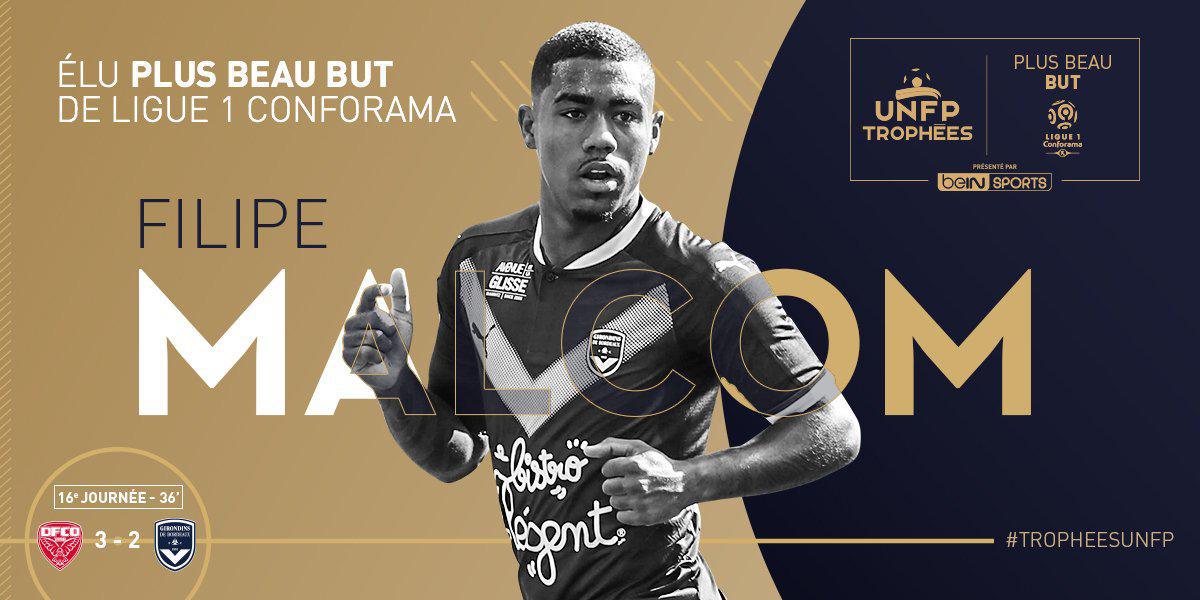 Trophées UNFP : le plus beau but pour Malcom !