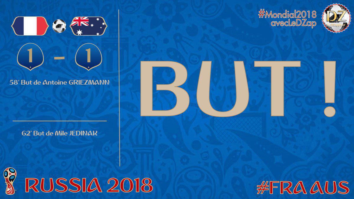 France vs Australie : 1-1