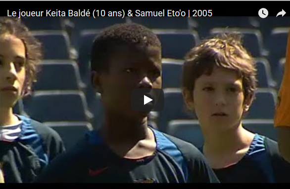 Vidéo - Keita Baldé n'avait que 10 ans quand Eto'o lui apprennait comment se comporter devant les buts