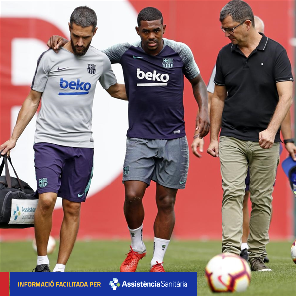 Barça : Malcom blessé à la cheville 
