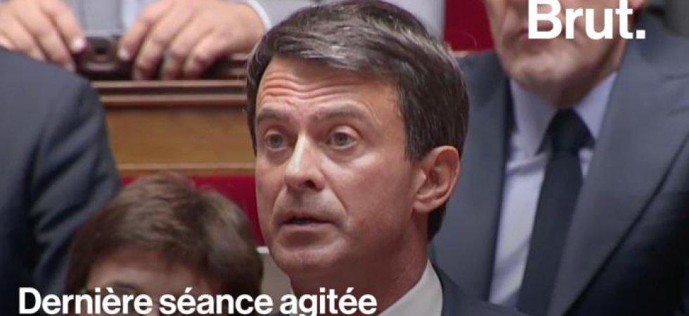 Vidéo-Manuel Valls tient son dernier discours à l'Assemblée devant une foule agitée