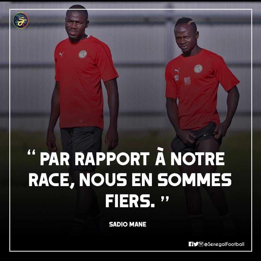 Sadio Mané envoie un message poignant à Koulibaly... Salah s'indigne sur Twitter