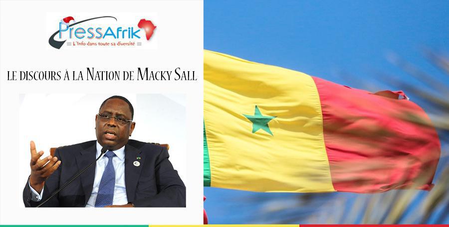 Vivez en direct en dircet le discours à la Nation de Macky Sall