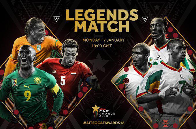 CAF Awards-Match légende: Sénégal 2002 vs Drogba, Eto’o et Weah ce lundi à Dakar