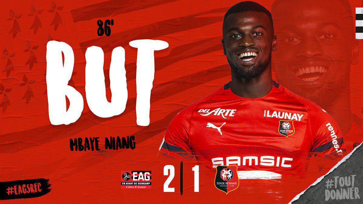 Vidéo - Le superbe but de Mbaye Niang avec Rennes