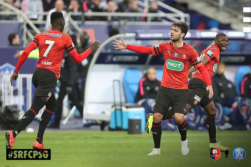 Ismail Sarr et Mbaye Niang, vainqueurs de la Coupe de France avec Rennes